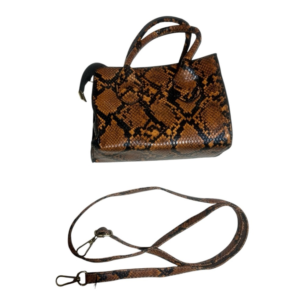 Copper Snake Print Crossbody Bag/Mini Purse